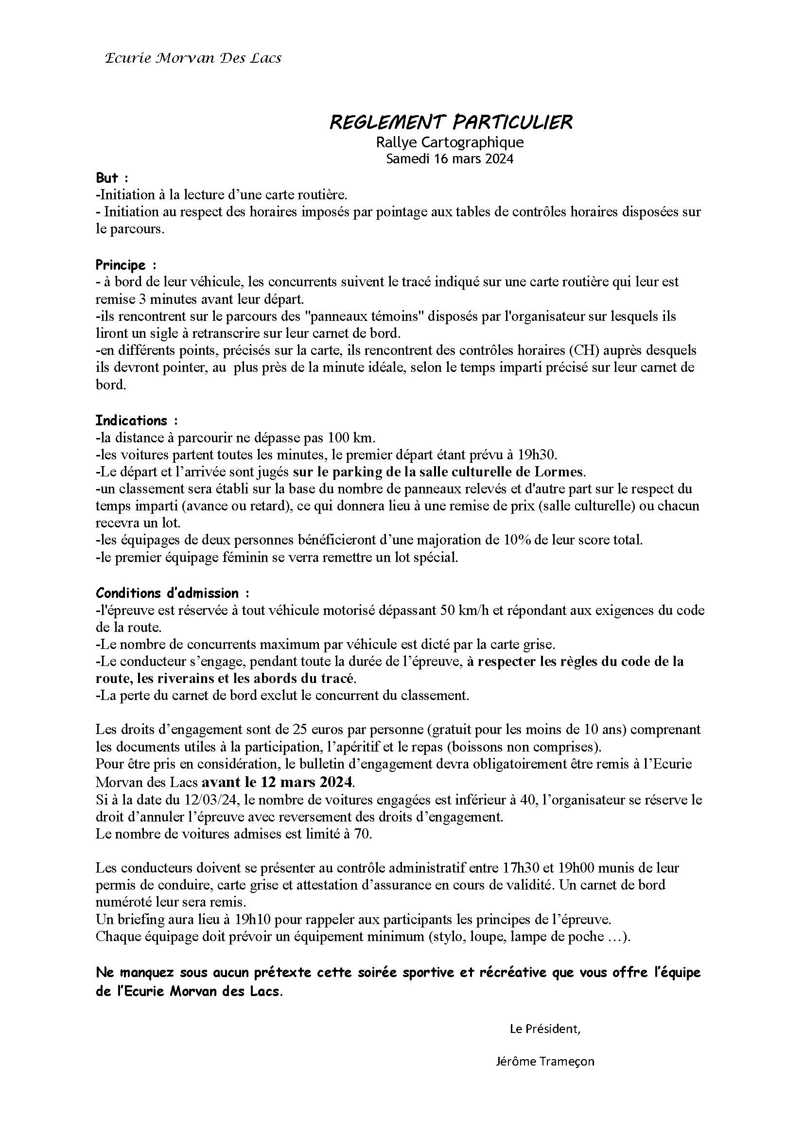 Règlement carto 2024